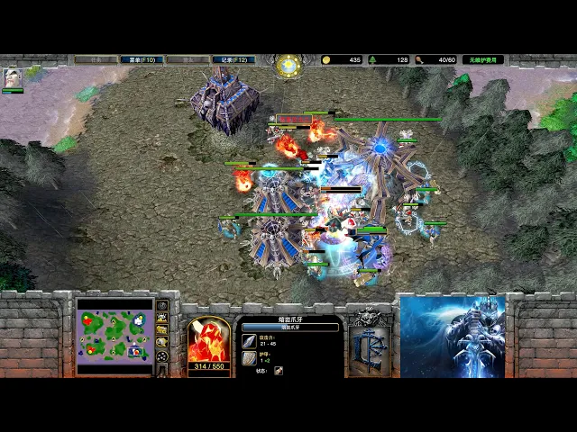 【一阵轰炸】魔兽争霸大帝解说 infi vs ted ei